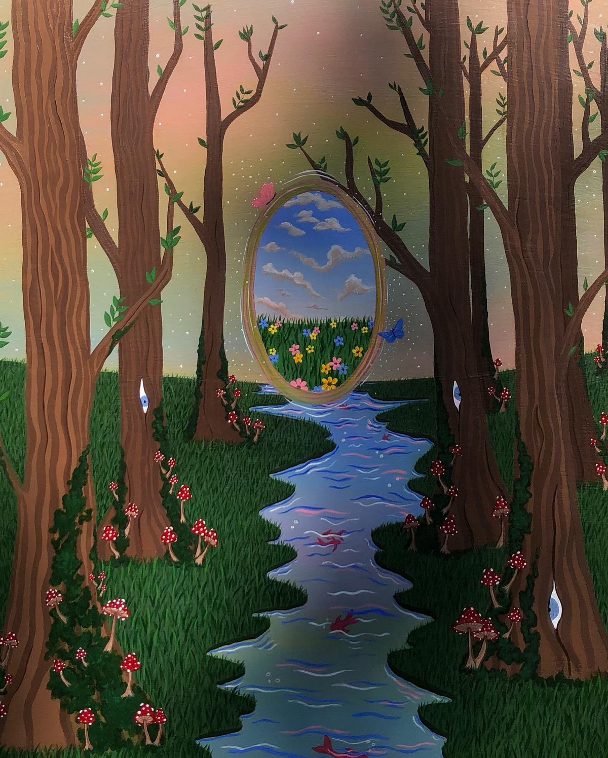 “Utopia” original acrylic painting