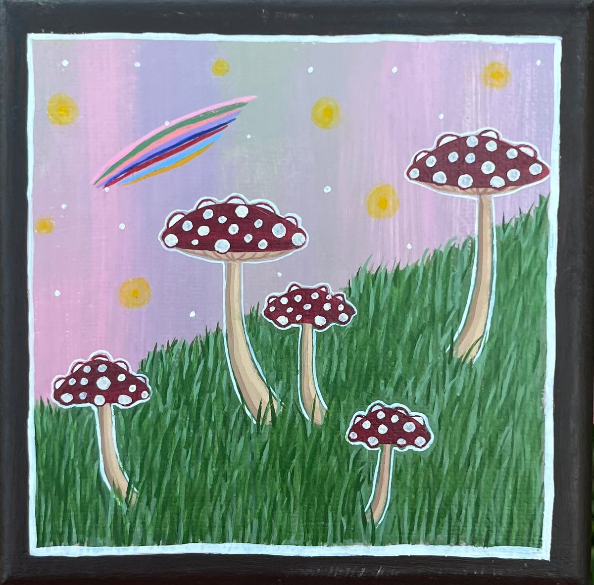 “Mini Mushrooms” original acrylic painting