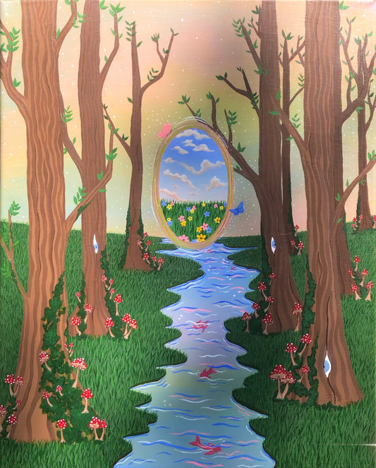 “Utopia” original acrylic painting